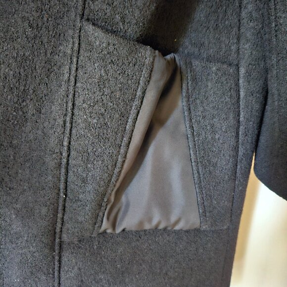 Jay Woolen Coat SZ 16 Black - Picture 5 of 8
